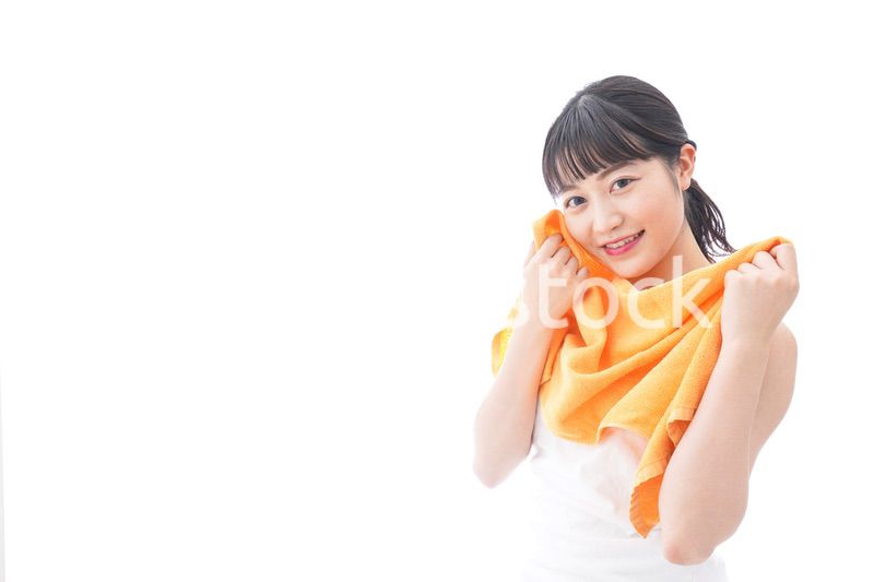 お風呂上がりの女性