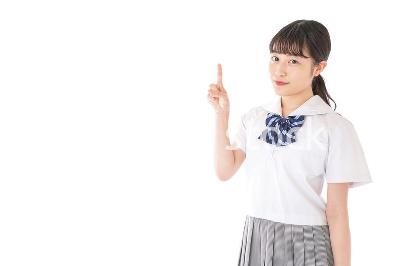 ポイントを指差す学生