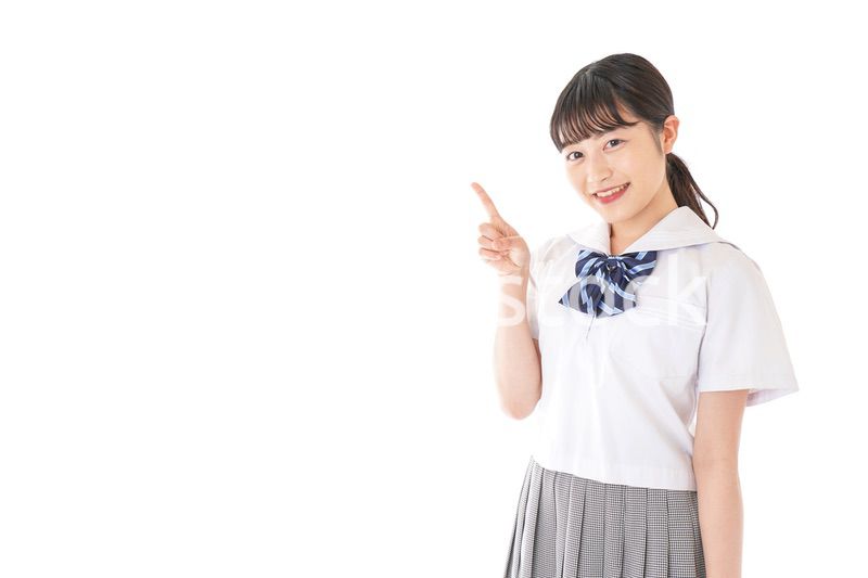 ポイントを指差す学生