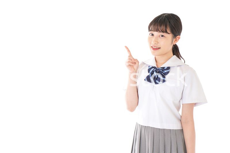 ポイントを指差す学生