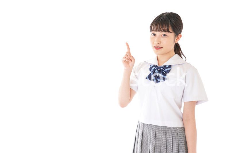 ポイントを指差す学生