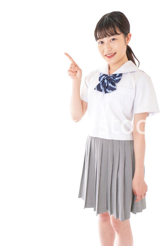 ポイントを指差す学生