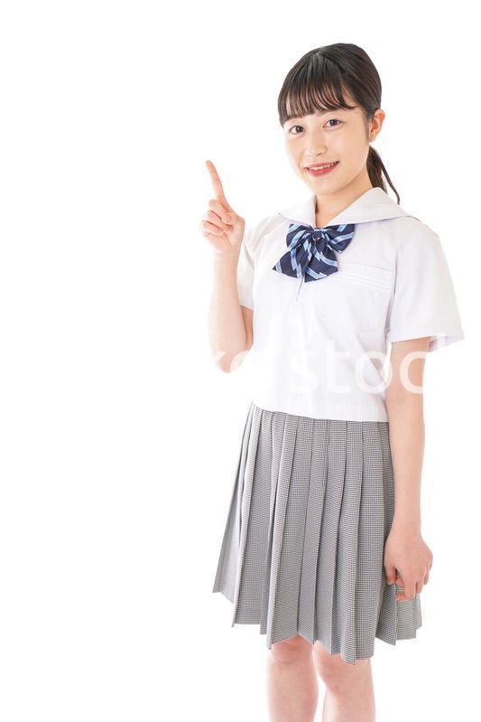 ポイントを指差す学生