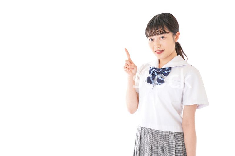 ポイントを指差す学生