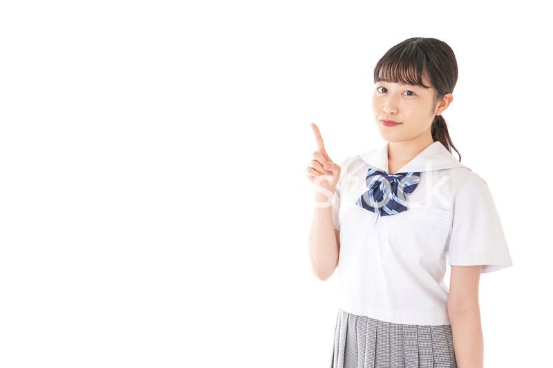 ポイントを指差す学生