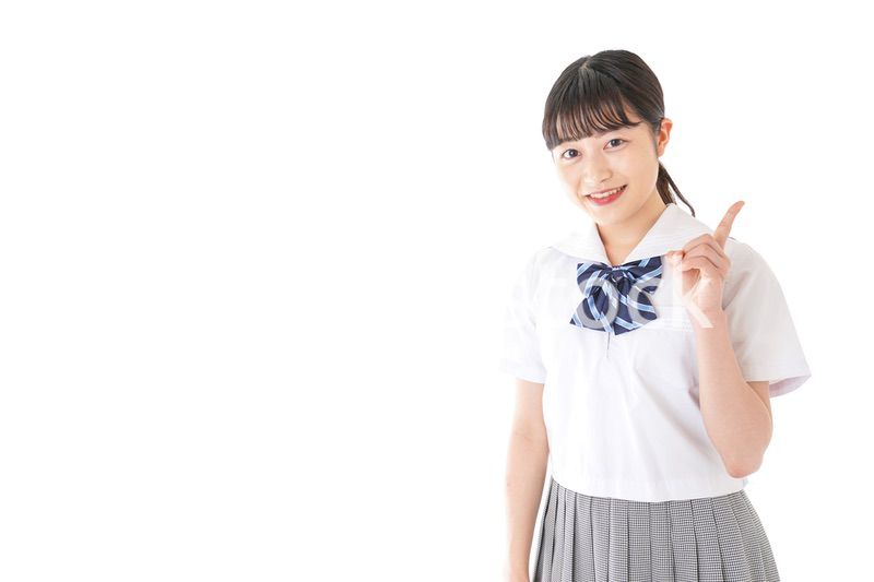 ポイントを指差す学生