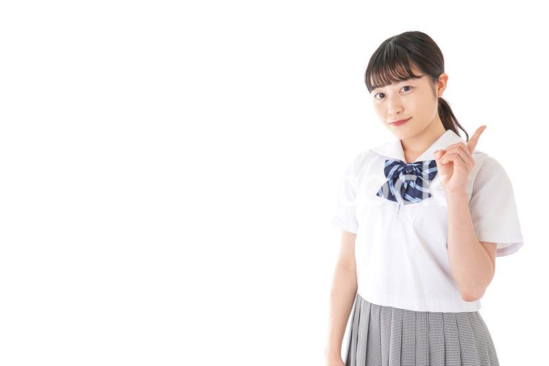 ポイントを指差す学生