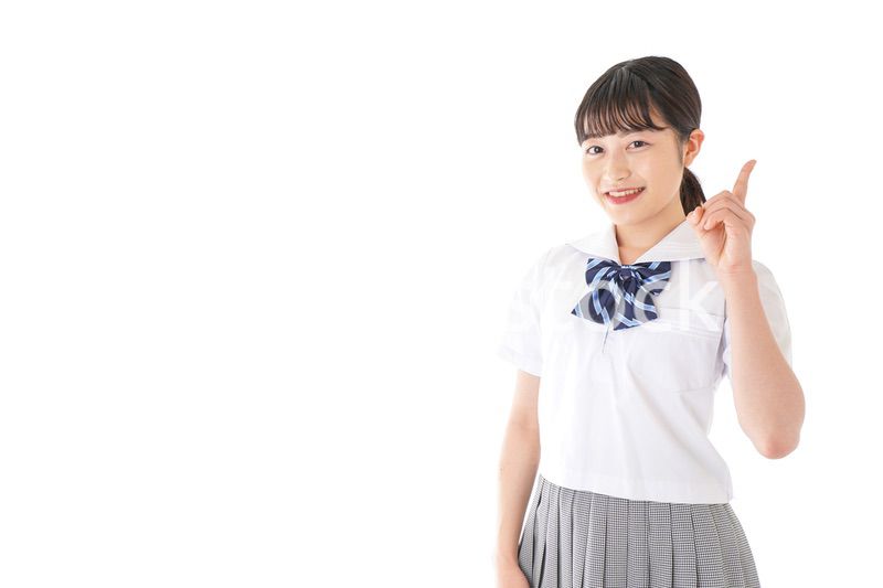 ポイントを指差す学生