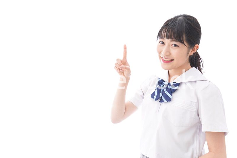 ポイントを指差す学生