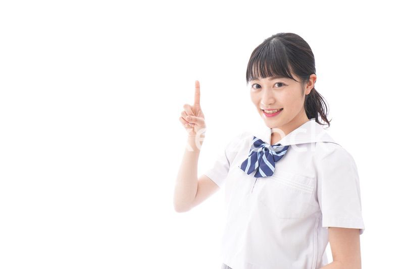 ポイントを指差す学生