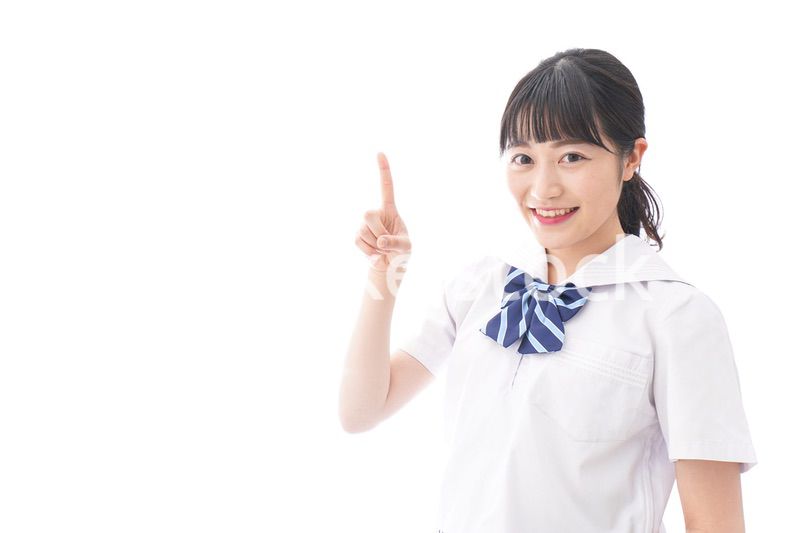 ポイントを指差す学生