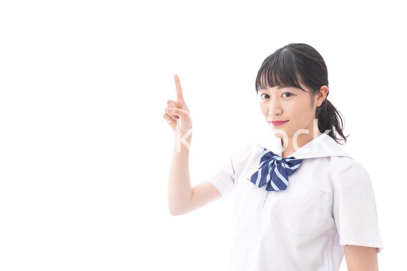 ポイントを指差す学生