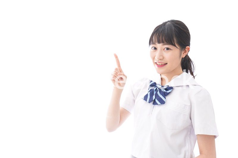 ポイントを指差す学生