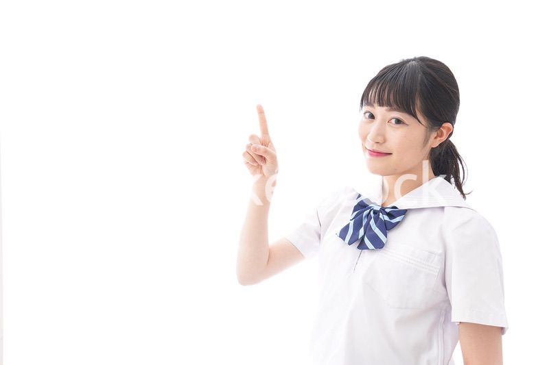 ポイントを指差す学生