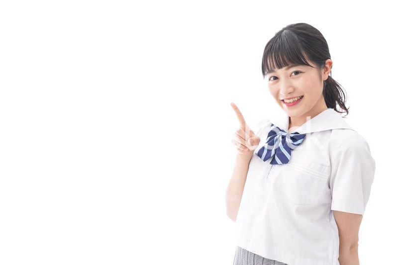 ポイントを指差す学生