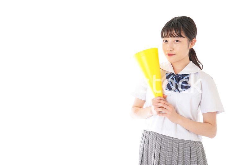 応援をする学生