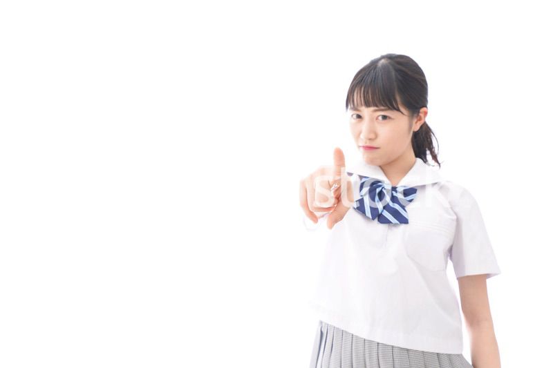 怒る女子学生