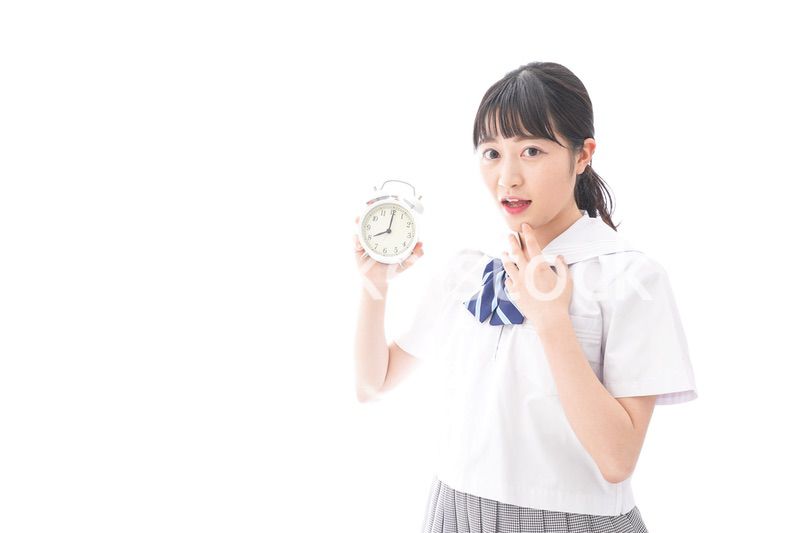 寝坊をする学生