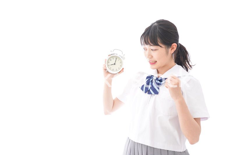 寝坊をする学生