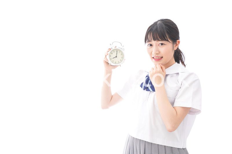 寝坊をする学生