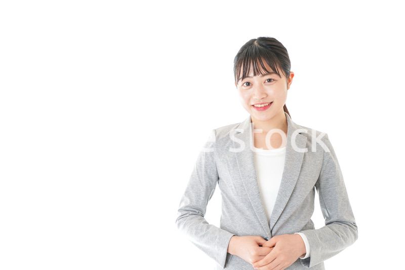 笑顔のビジネスウーマン・受付嬢