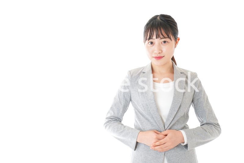 笑顔のビジネスウーマン・受付嬢