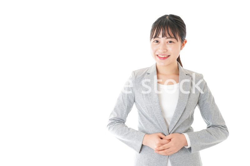 笑顔のビジネスウーマン・受付嬢