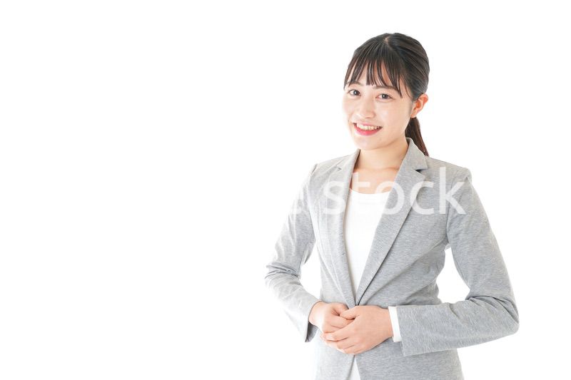 笑顔のビジネスウーマン・受付嬢