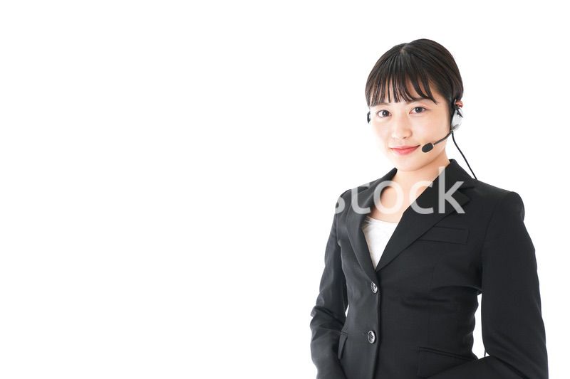 若い女性オペレーター・同時通訳イメージ