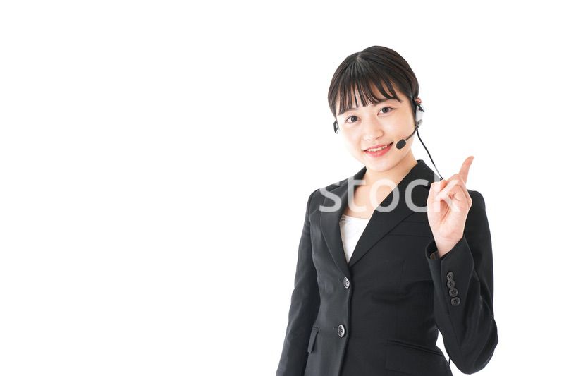若い女性オペレーター・同時通訳イメージ
