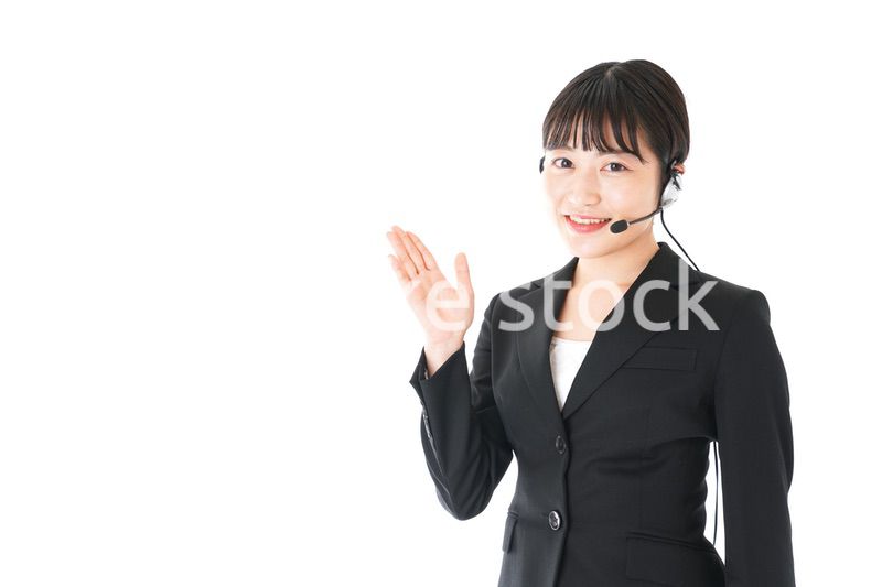 若い女性オペレーター・同時通訳イメージ