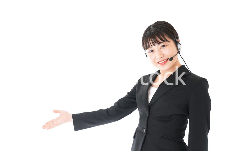 若い女性オペレーター・同時通訳イメージ