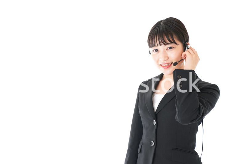 若い女性オペレーター・同時通訳イメージ