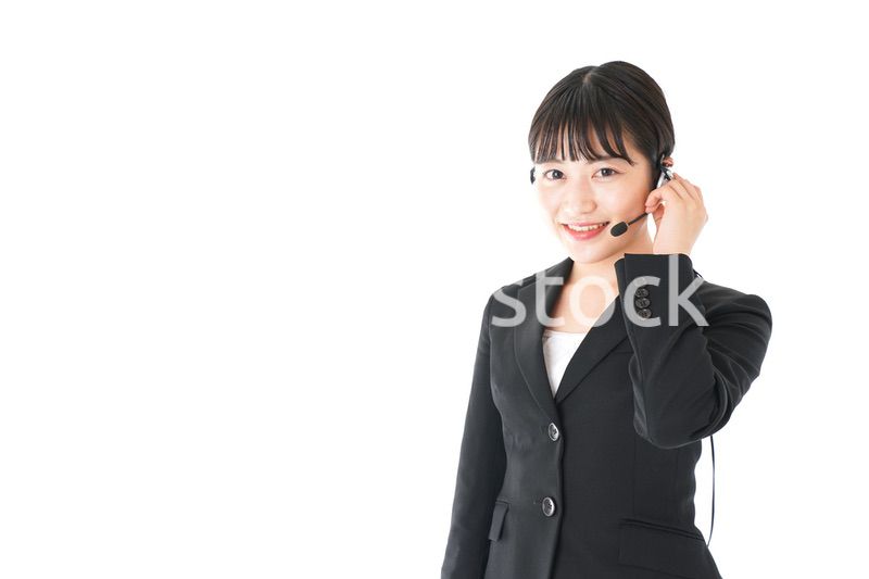 若い女性オペレーター・同時通訳イメージ