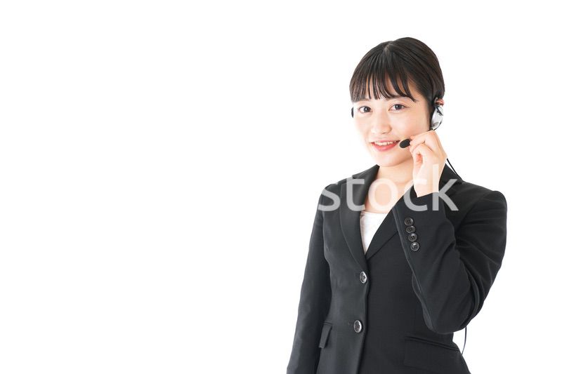 若い女性オペレーター・同時通訳イメージ