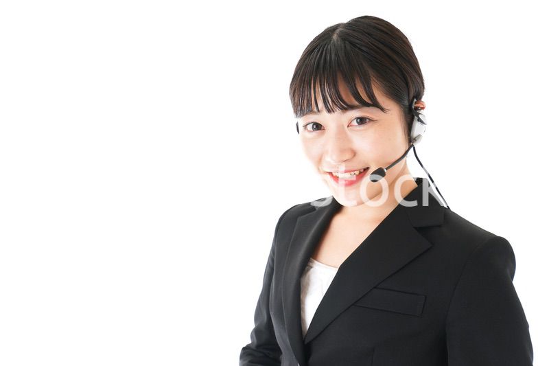 若い女性オペレーター・同時通訳イメージ