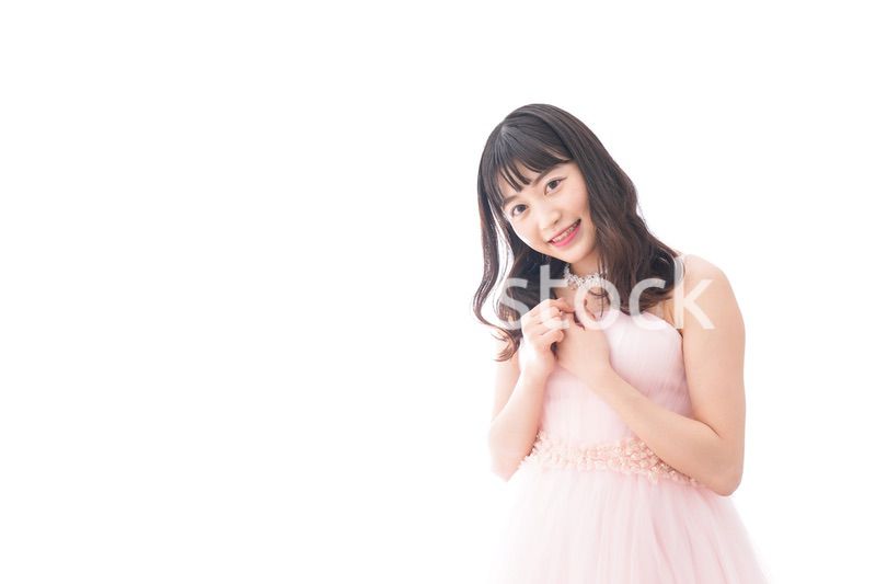 ドレスを着た若い花嫁