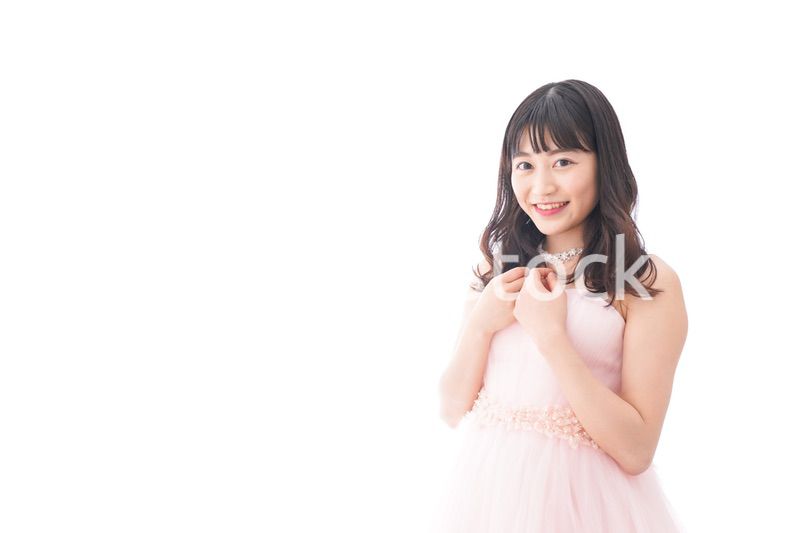 ドレスを着た若い花嫁