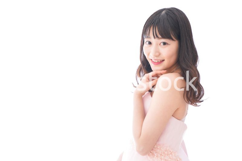 ドレスを着た若い花嫁