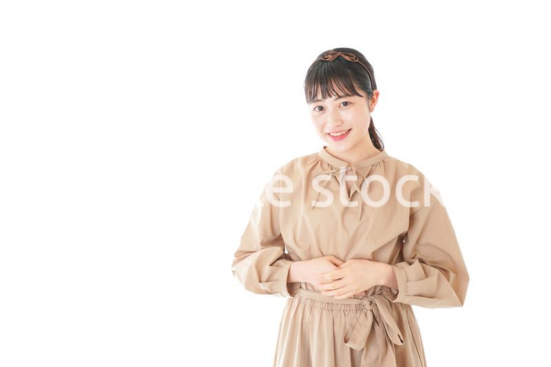 笑顔の若い女性ポートレート