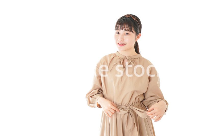 笑顔の若い女性ポートレート