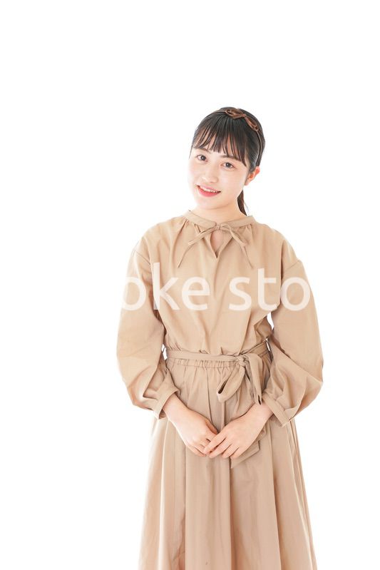 笑顔の若い女性ポートレート