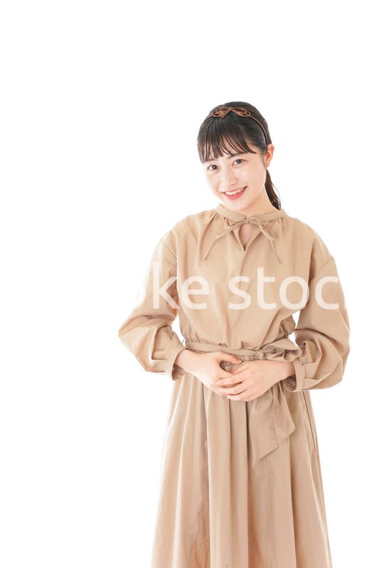 笑顔の若い女性ポートレート