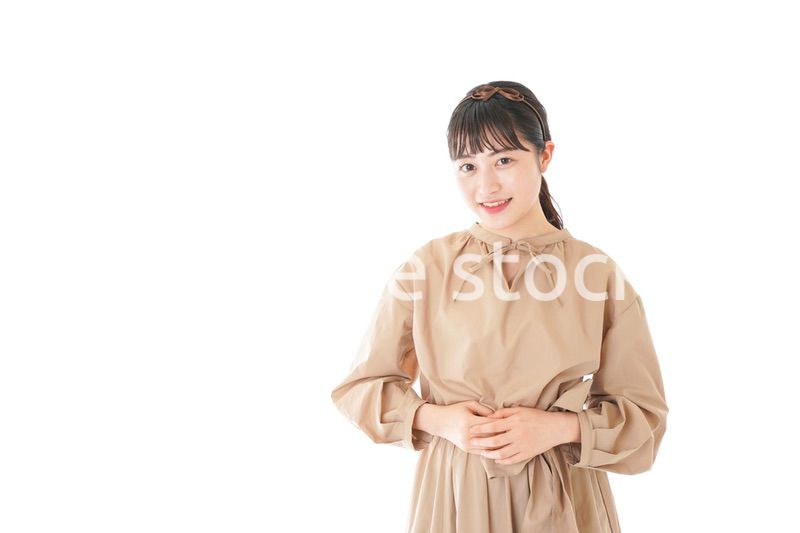 笑顔の若い女性ポートレート