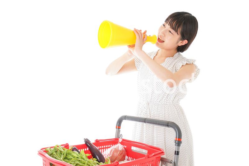 スーパーマーケット・特売・セールイメージ