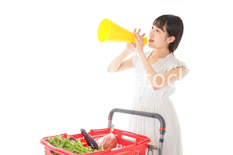 スーパーマーケット・特売・セールイメージ