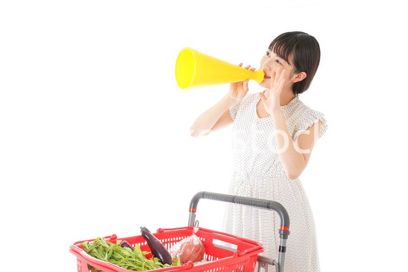 スーパーマーケット・特売・セールイメージ