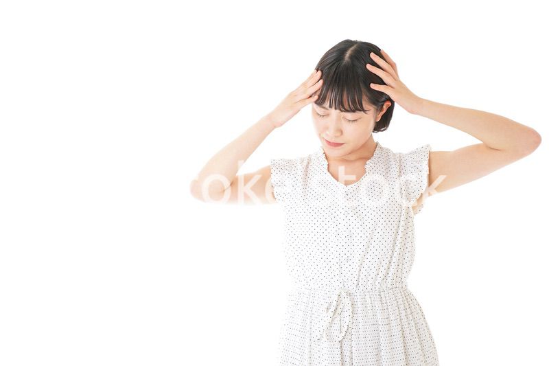 高熱を出す若い女性