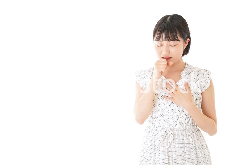 高熱を出す若い女性