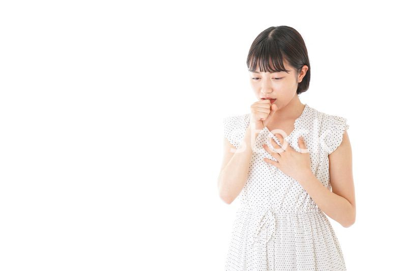 高熱を出す若い女性